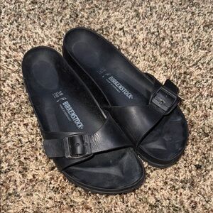 Birkenstock EVA Classic Black Buckle Slides